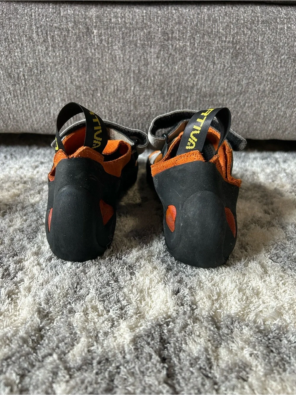 La Sportiva Jekyl VS Orange and Gray Climbing Shoes